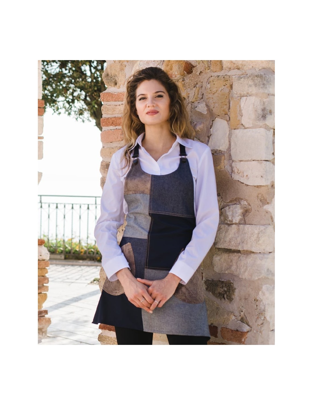 Delantal para sala Kansas azul