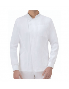Casaca blanca manga larga Silvano hombre