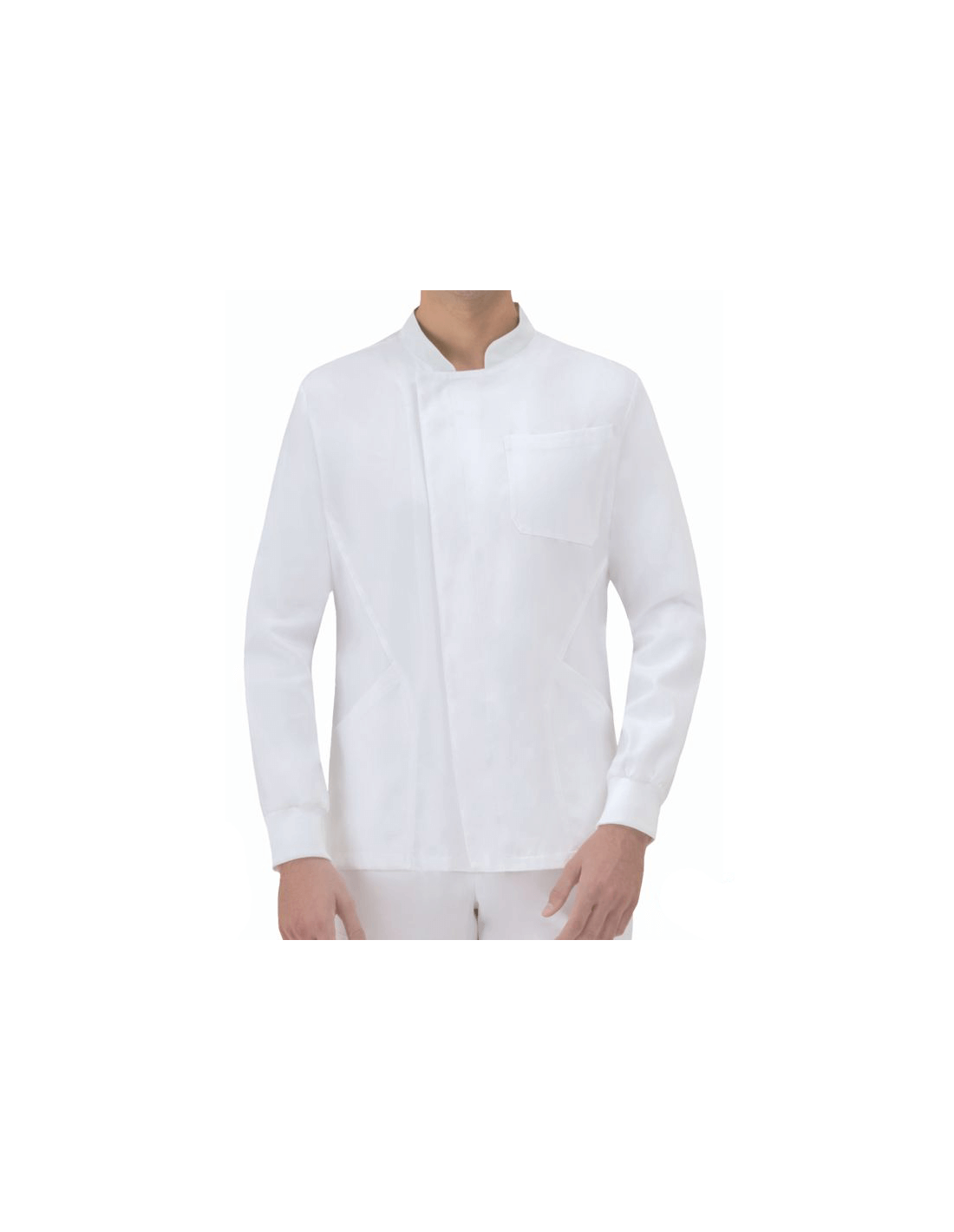 Casaca blanca manga larga Silvano hombre