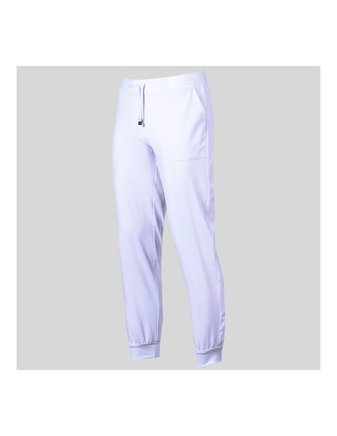 Pantalón jogger unisex microfibra blanco