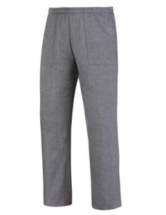 Pantalón unisex gris con goma