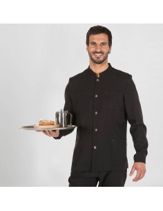 Chaqueta de sala botones negros