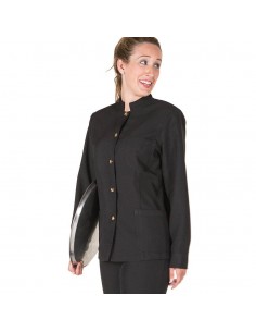 Chaqueta de sala mujer con botones negros