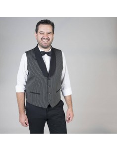 Chaleco camarero rayas