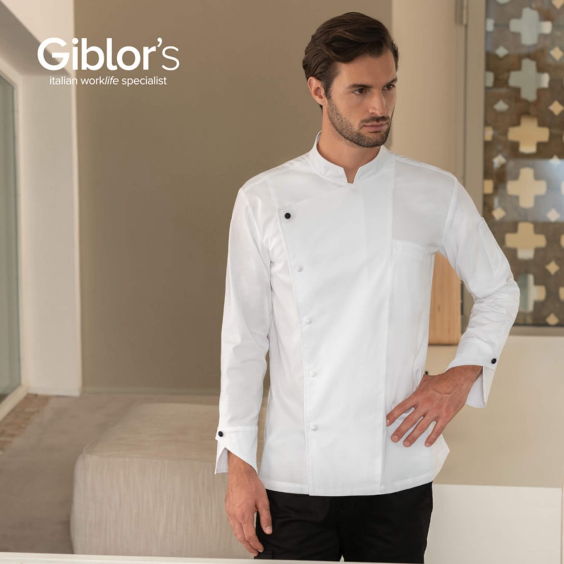 Casaca de cocina Riccardo colección Unique