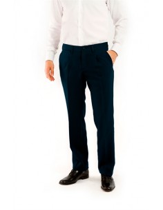 Pantalón con pinza azul marino