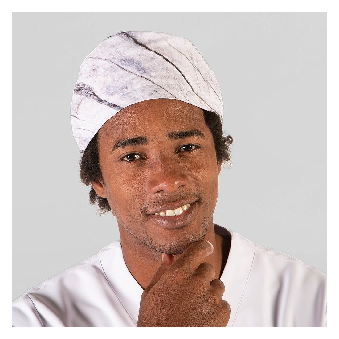 Gorro cirujano tiras tejido reciclado