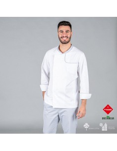 Chaqueta cocina de hombre Otero tejido reciclado y orgánico Klopman