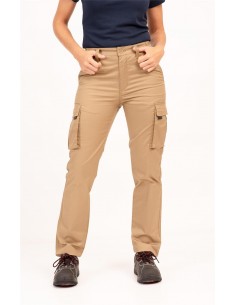 Pantalón multibolsillos beige "Institut Pere Martell"
