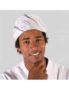 Gorro cirujano tiras tejido reciclado 2