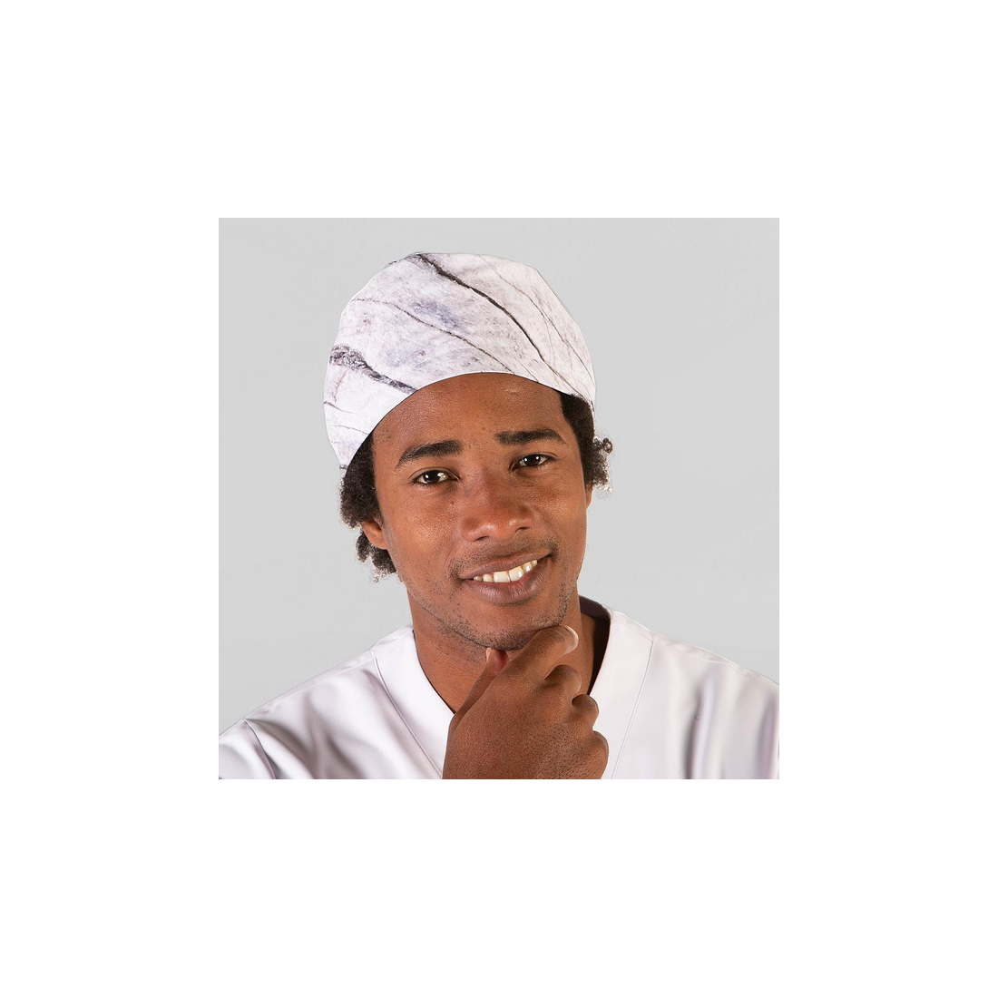 Gorro cirujano tiras tejido reciclado