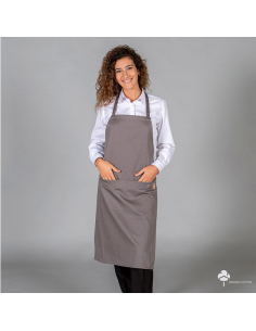 Delantal con peto tejido orgánico