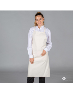 Delantal con peto tejido orgánico 2