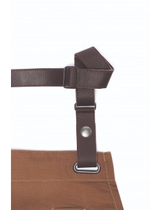 Delantal Boulevard con tira de piel 2