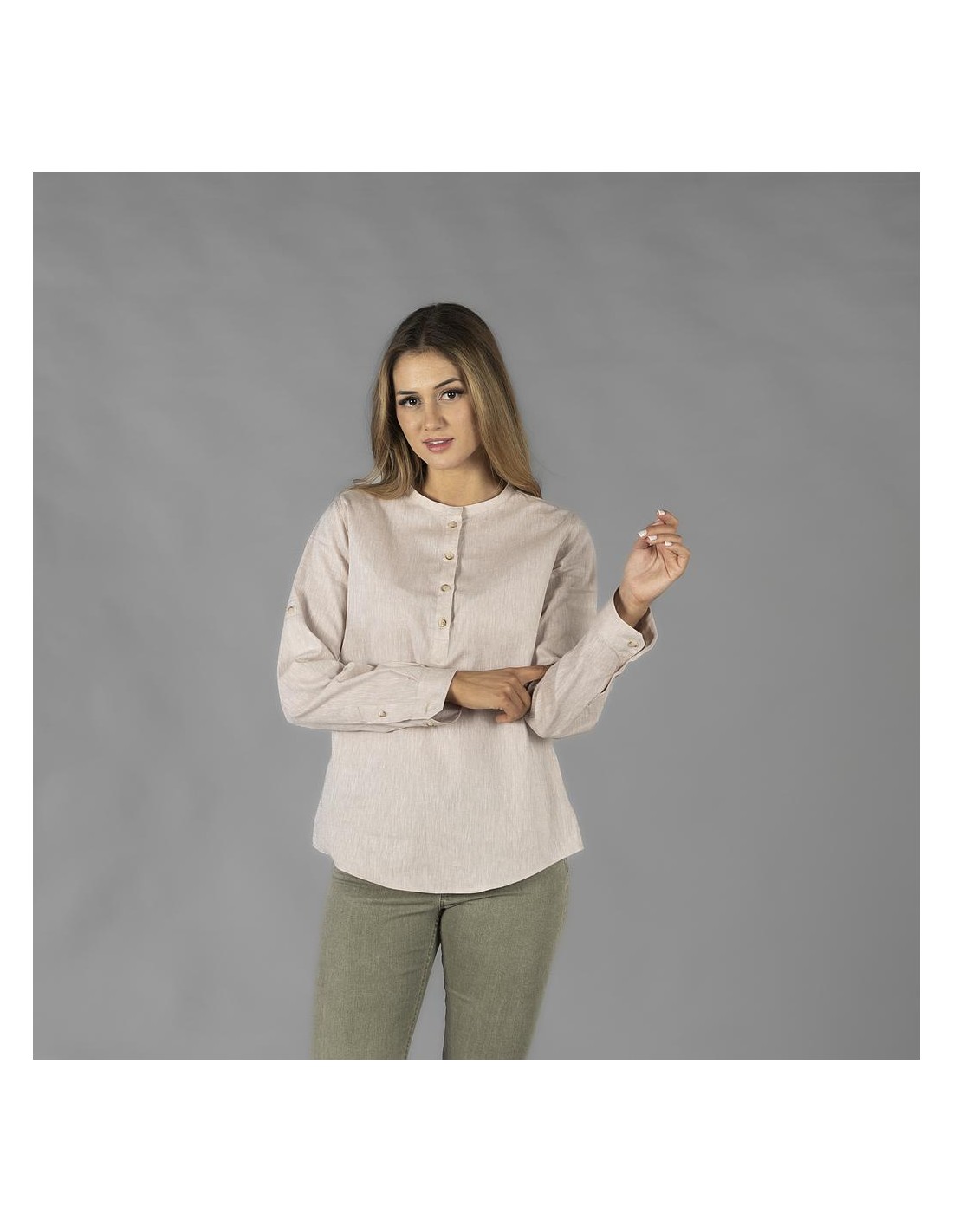 Camisa mujer lino Kaula