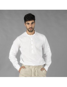 Camisa hombre lino Tiwi