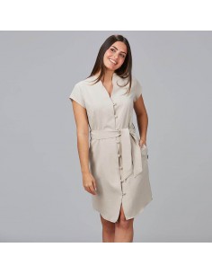 Vestido con botón forrado 2