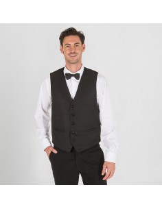 Chaleco camarero color negro