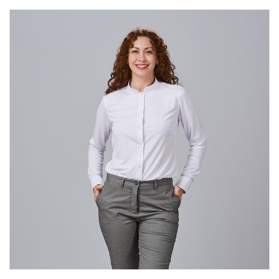 Camisa de cuello mao Renata