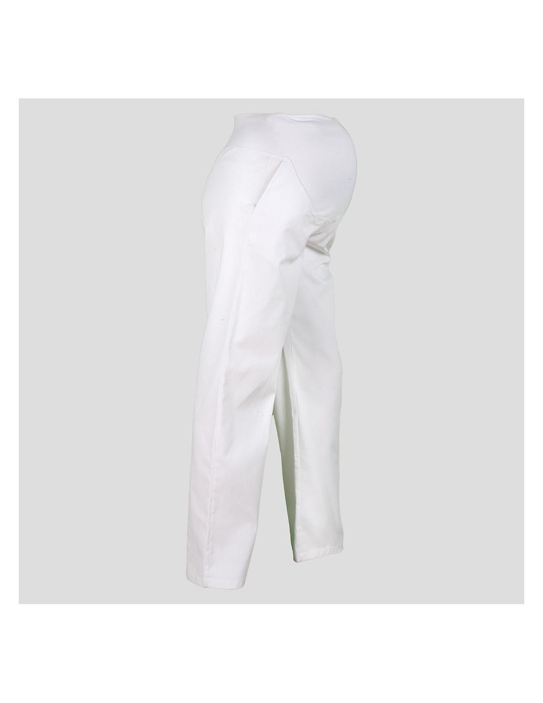 Pantalón premamá sanitario blanco