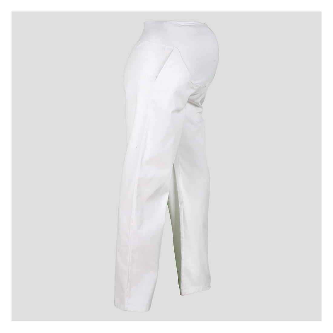 Pantalón premamá sanitario blanco