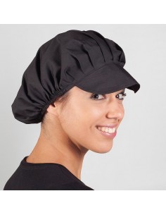 Gorra negra popelin