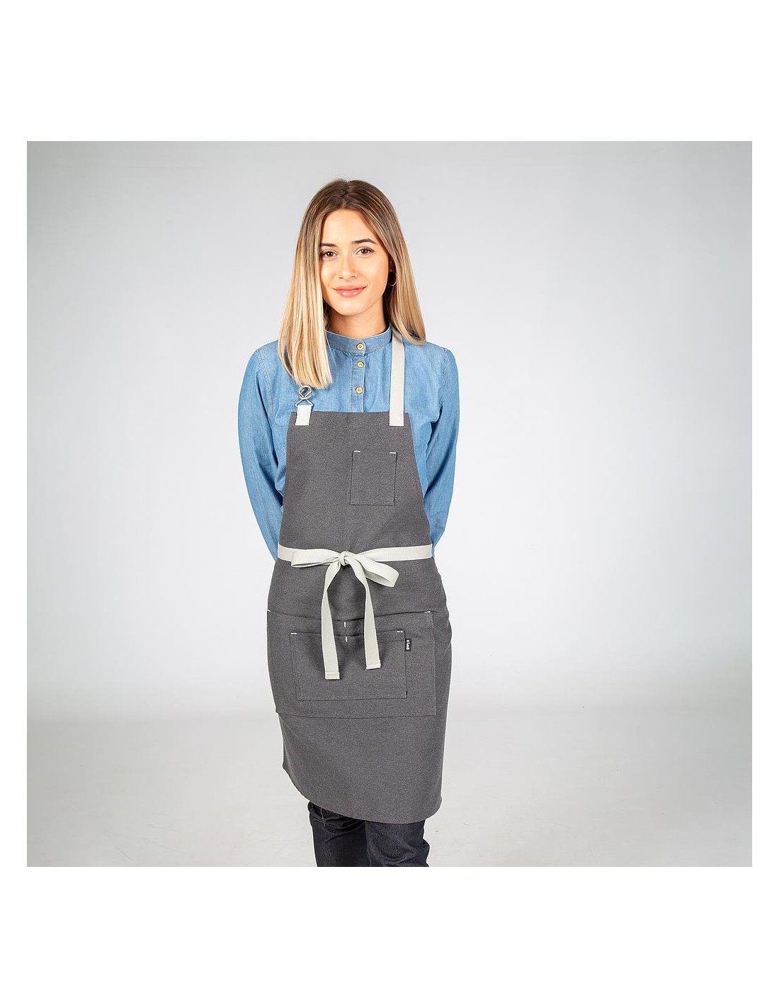 Delantal con peto varios colores