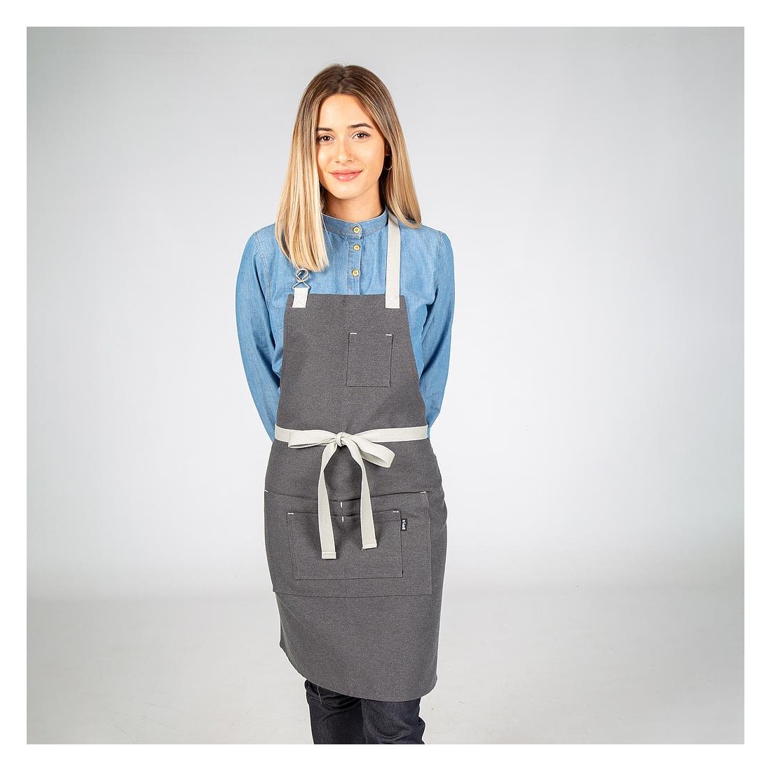 Delantal con peto varios colores