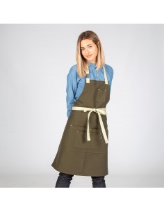 Delantal con peto varios colores