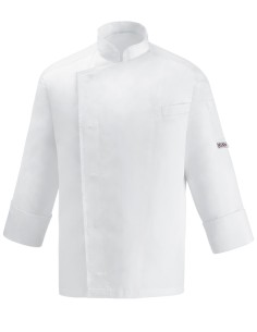 Chaqueta de chef elegante blanca