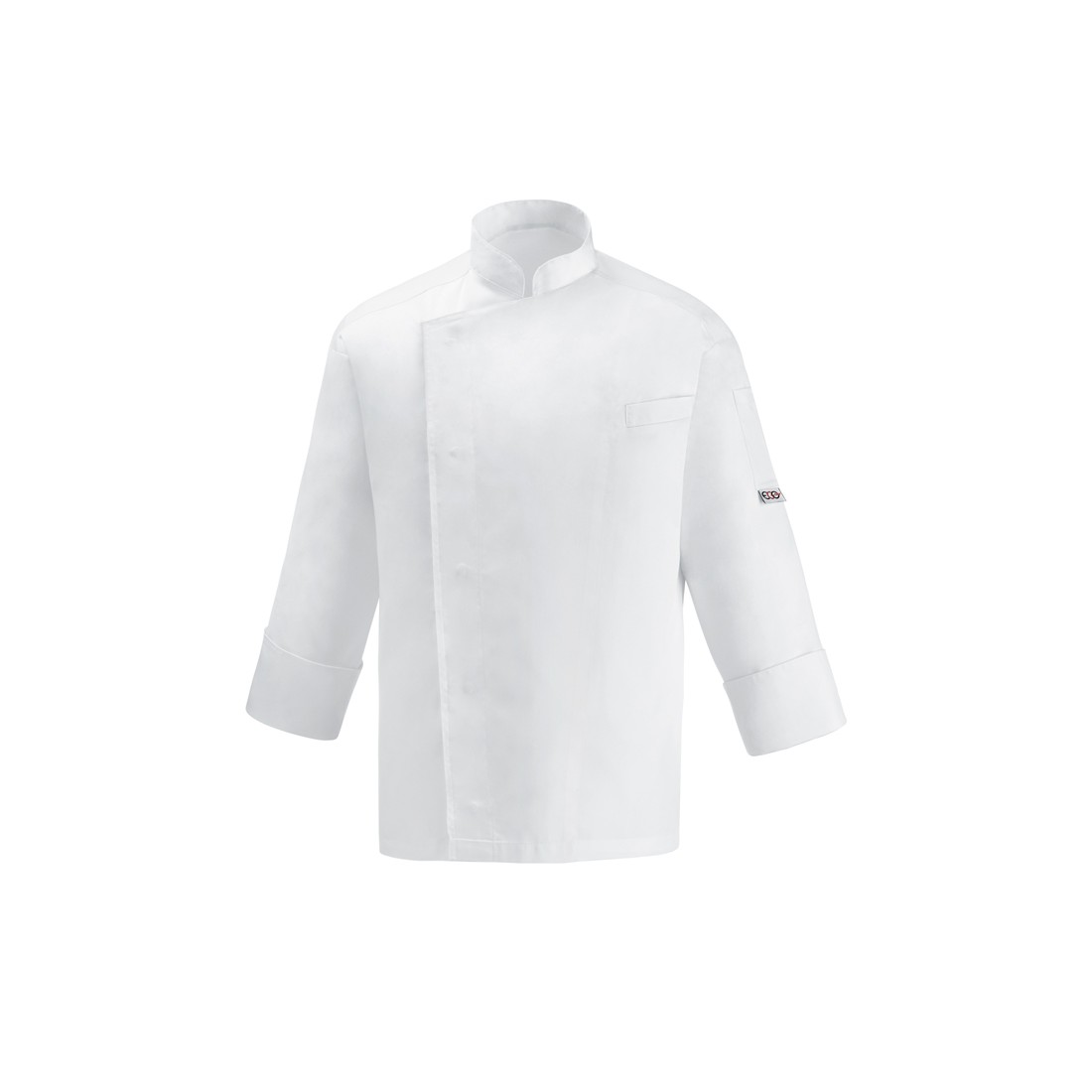Chaqueta de chef elegante blanca