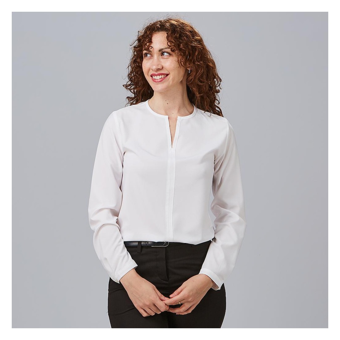 Blusa cuello v para mujer