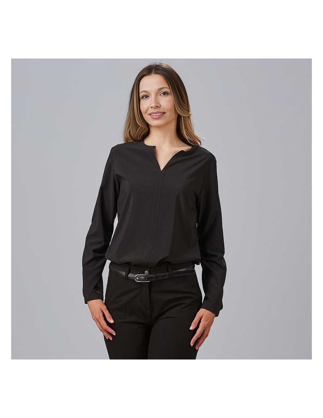 Blusa cuello v para mujer