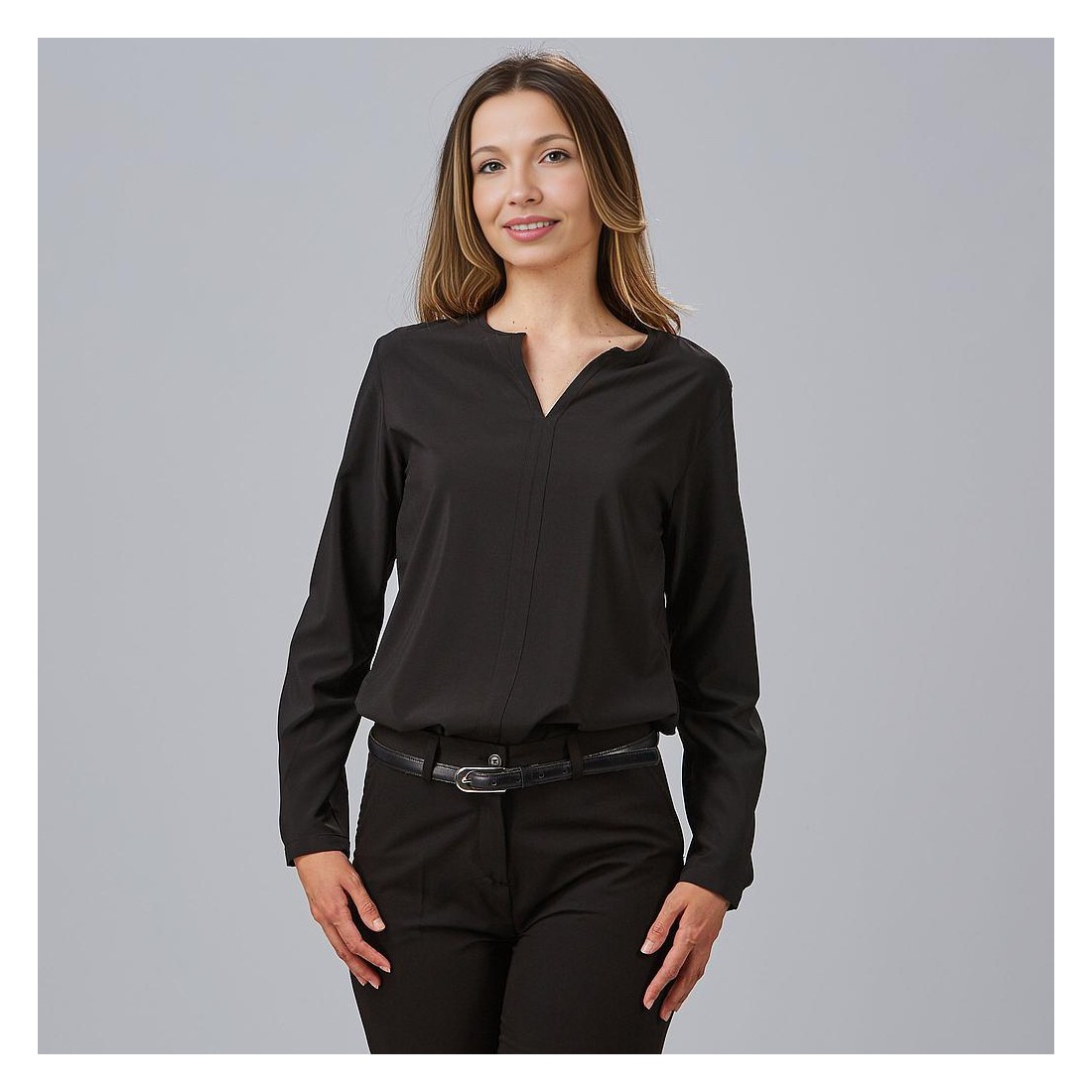Blusa cuello v para mujer