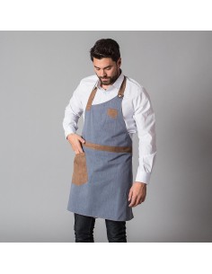 Delantal combinado con peto Antelina