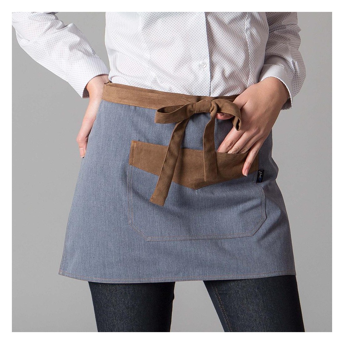 Delantal corto combinado Antelina