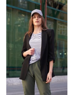 Blazer abierta media manga