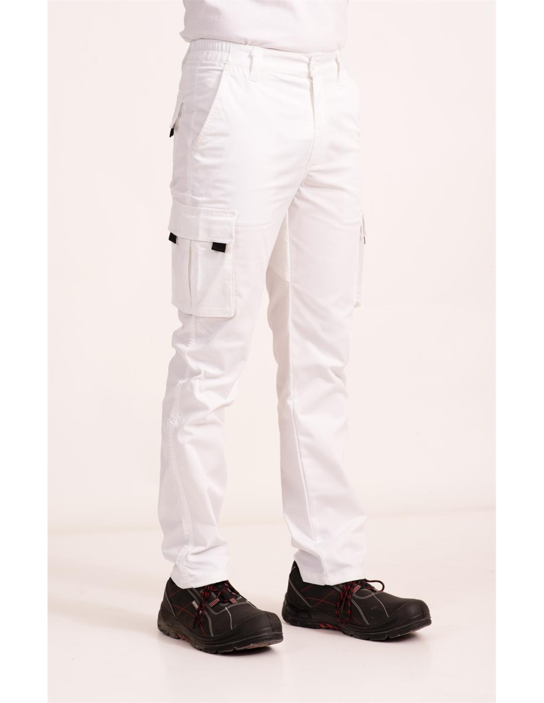 Pantalón multibolsillos blanco"Institut Pere...