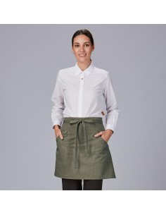 Delantal corto remaches