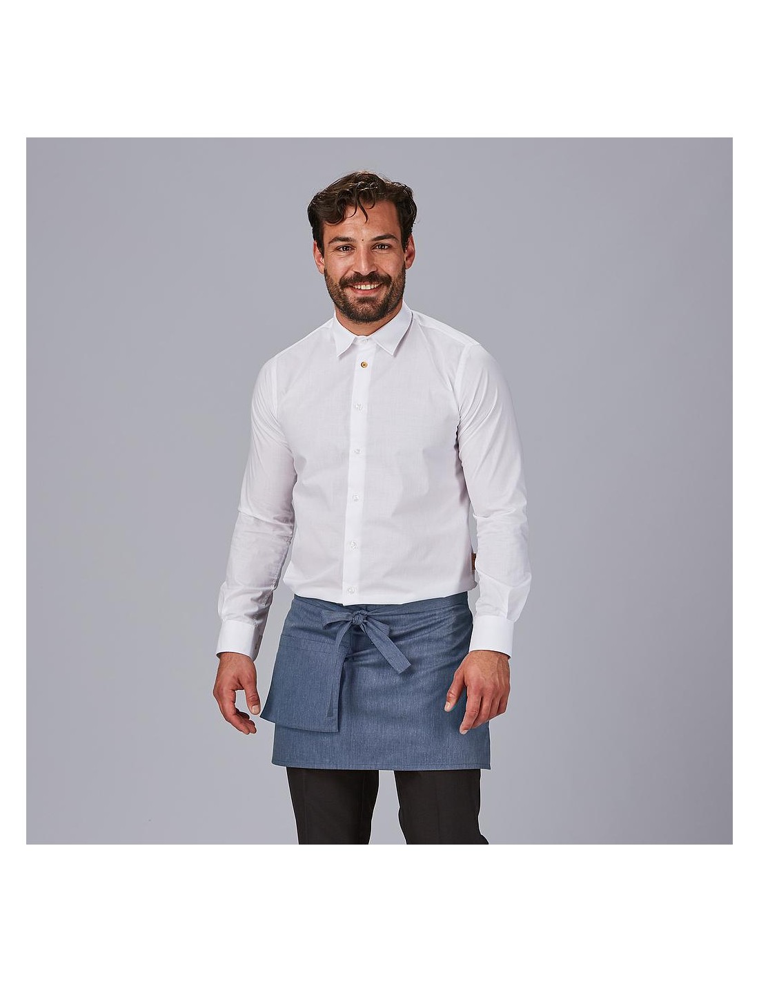 Delantal corto bolsillo cartera