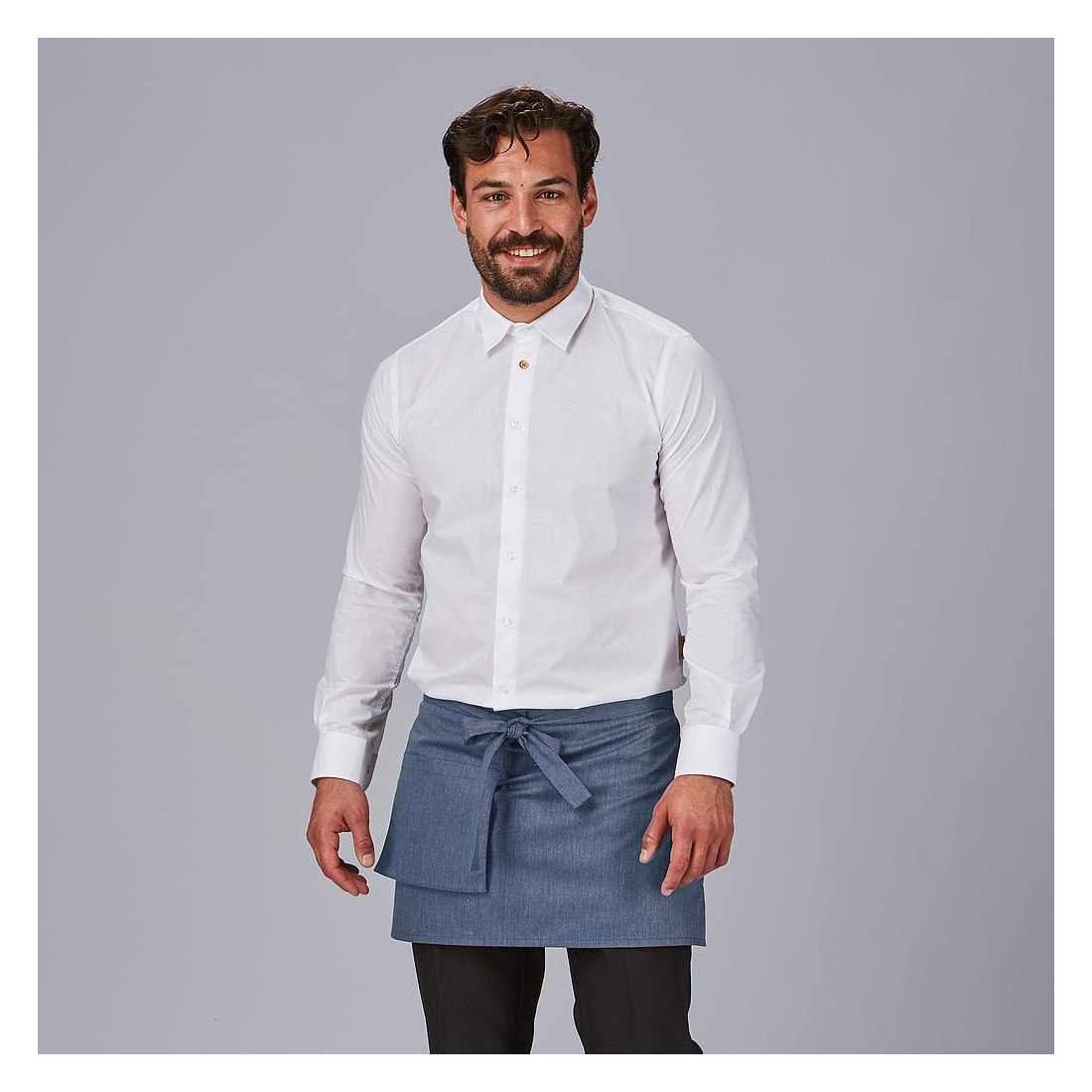 Delantal corto bolsillo cartera