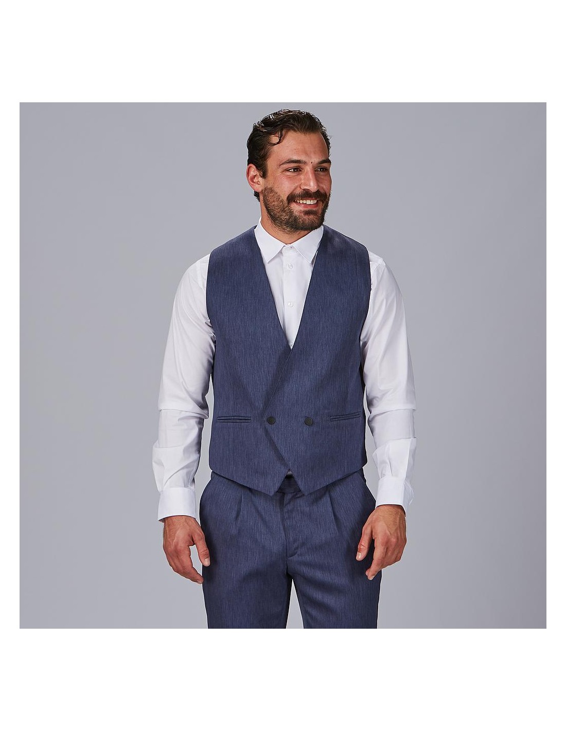 Chaleco cruzado hombre