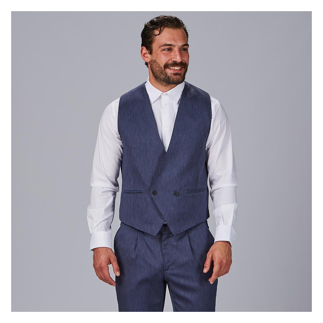 Chaleco cruzado hombre