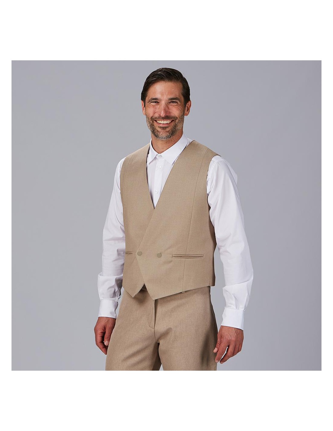 Chaleco cruzado hombre