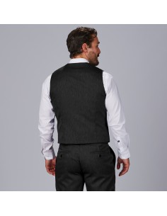 Chaleco cruzado hombre negro 2