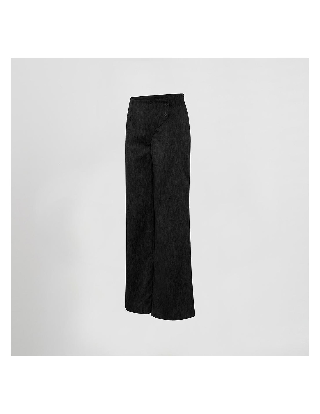 Pantalón cruzado mujer negro
