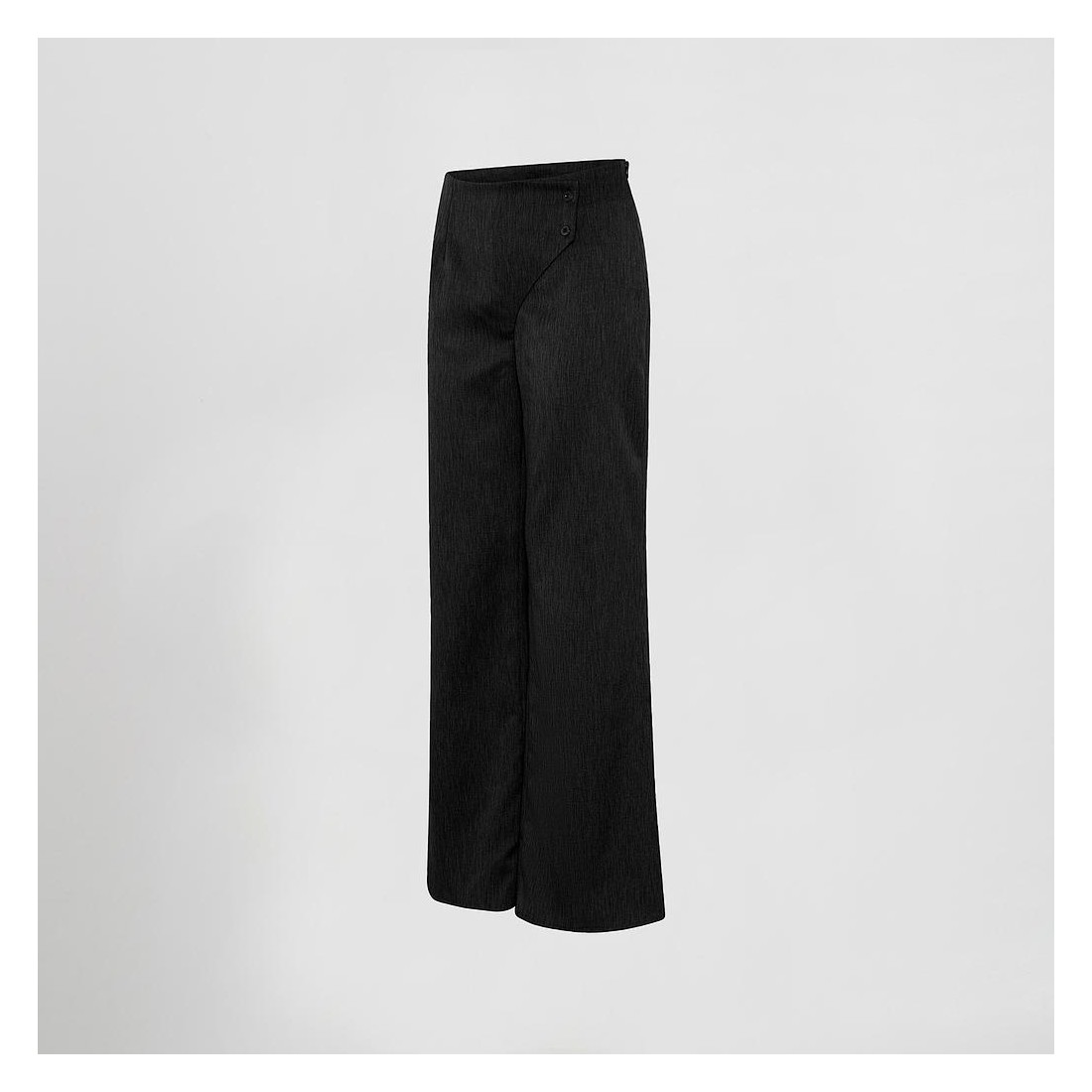 Pantalón cruzado mujer negro