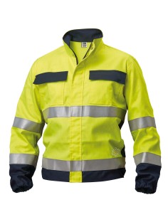 Chaqueta ignifuga antiestática alta visibilidad