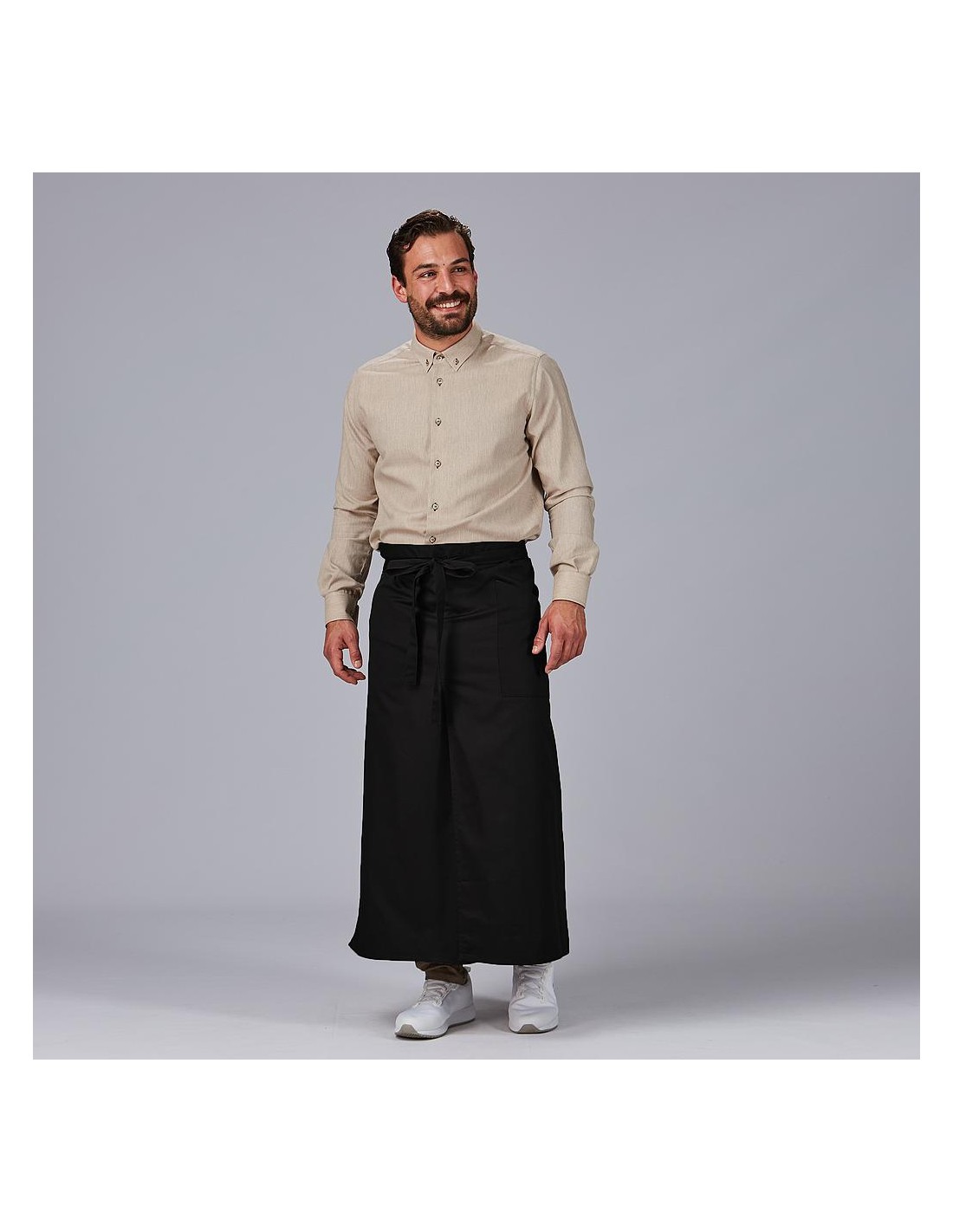 Delantal de cocina largo estilo francés