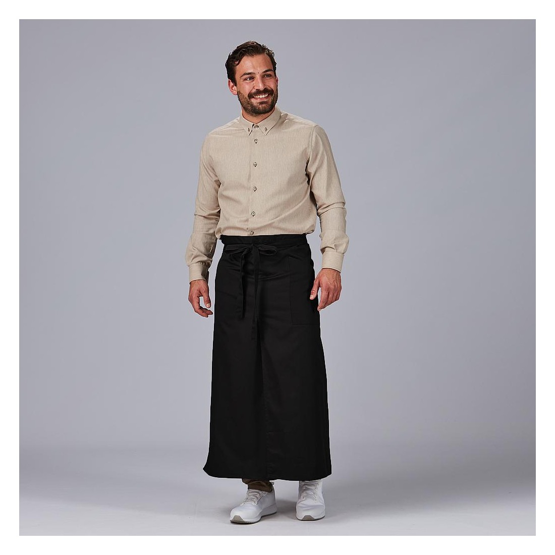 Delantal de cocina largo estilo francés